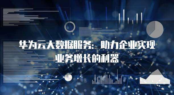 数据服务企业的核心支撑 数据处理与存储支持服务